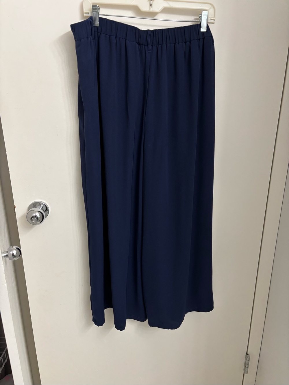 Joan Rivers Bitsy pull-on wide leg pants (QVC item A616445) with alterations - Picture 3 of 13